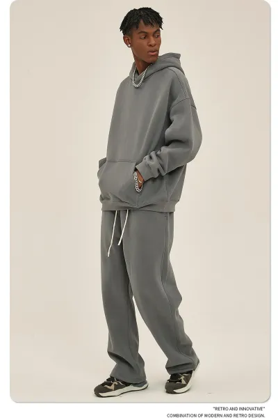 Design 350G Thickened Faint Yellow Hoodie - 101