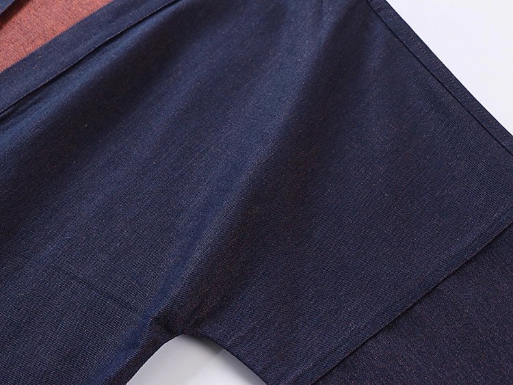 Design Haori-Style Oversized Kimono Jacket Navy Outerwear - 7