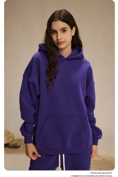 Design 350G Thickened Faint Yellow Hoodie - 18