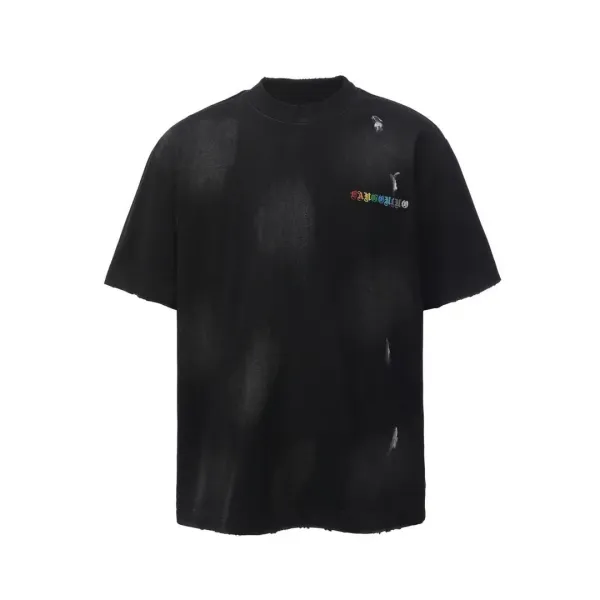 Puma Distressed Graphic T-Shirt Black - 1