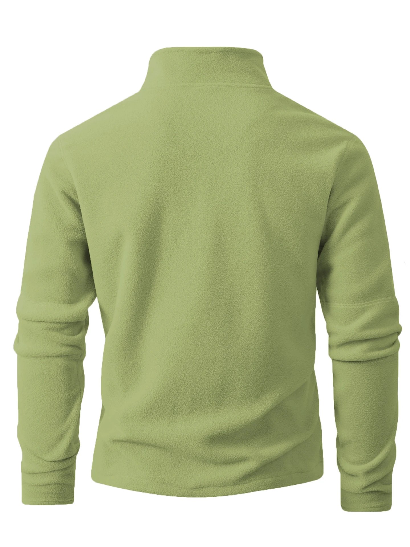 Design Quarter-Zip Fleece Pullover Black Sweater - 37