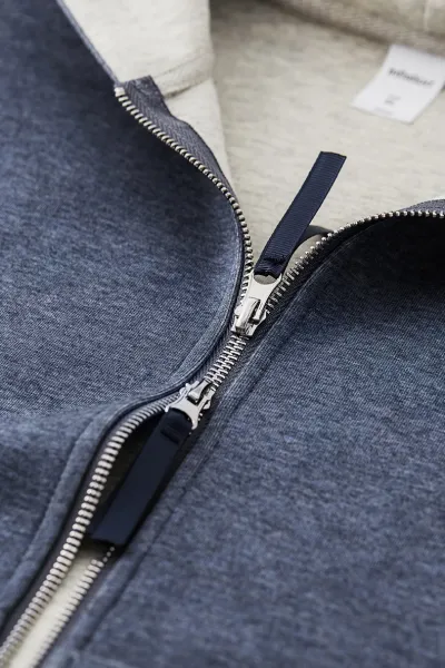 Design Oversized Zip-Up Hoodie Black - 43