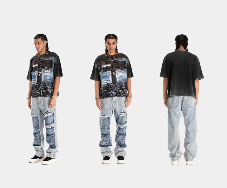 Design Domain of Death Graphic T-Shirt Gray - 8