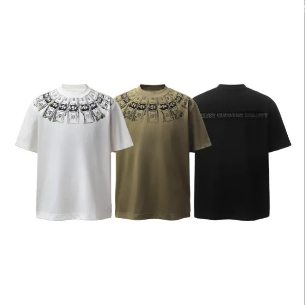 Design Money Print Olive Green T-Shirt - 2