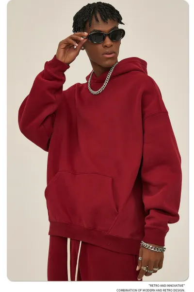 Design 350G Thickened Faint Yellow Hoodie - 65