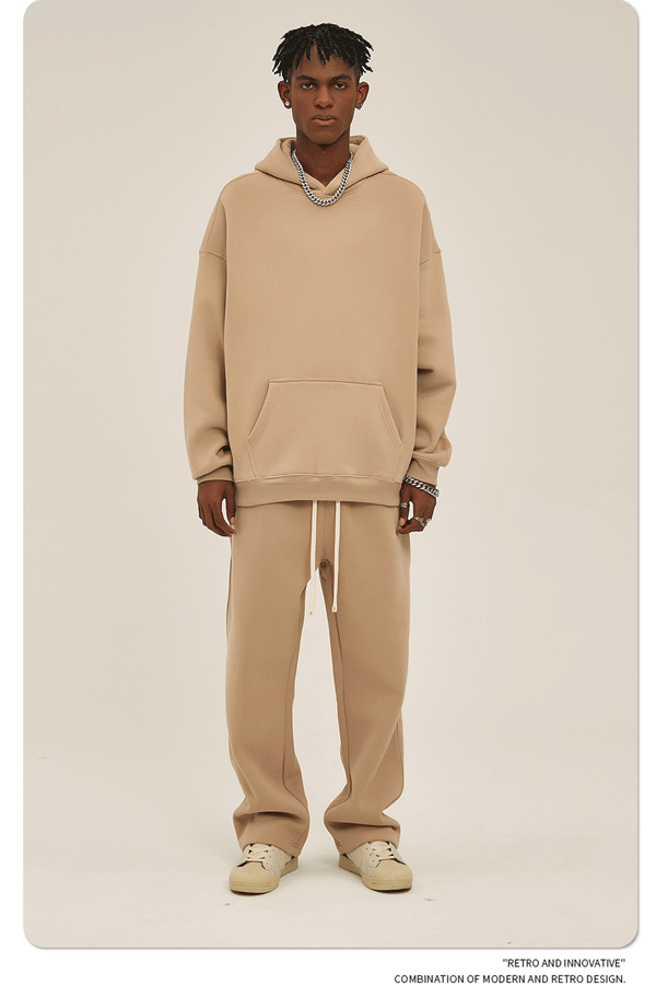 Design 350G Thickened Faint Yellow Hoodie - 85