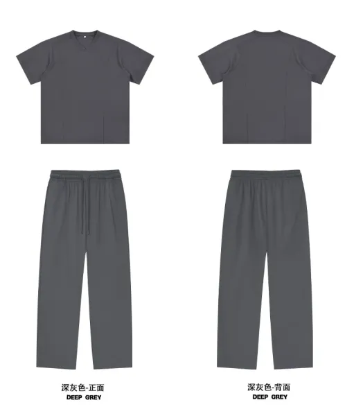 Design Binken Jogger Pants Gray White Sweatpants - 17