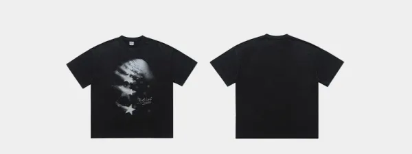 Design Belief Graphic Print Black T-Shirt Tops.t Shirts - 6
