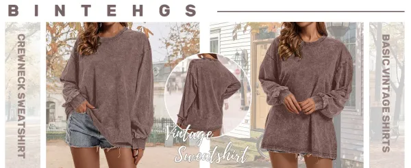 Design Acid Wash Olive Long Sleeve Tee T-Shirts - 4