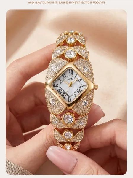 Design GEDI Crystal-Embellished Blue Mother-of-Pearl Dial Quartz Watch Watches - 18