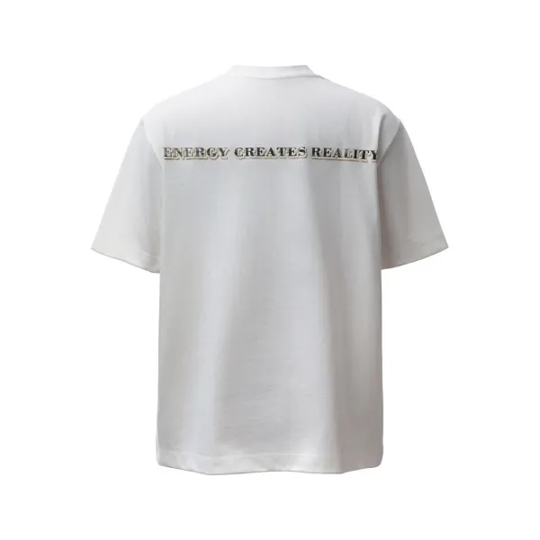 Design Money Print Olive Green T-Shirt - 5