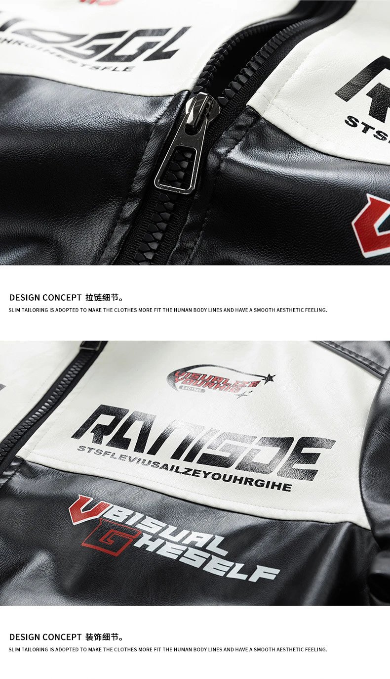 Design Racing-Inspired Graphic Bomber Jacket White / Black Outerwear Jacket - 9