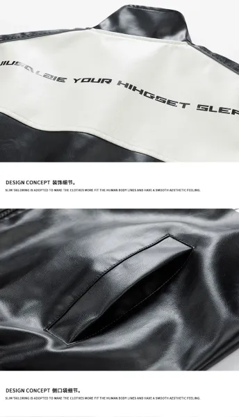 Design Racing-Inspired Graphic Bomber Jacket White / Black Outerwear Jacket - 11