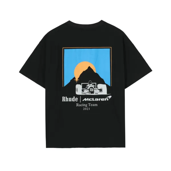 Rhude x McLaren Racing Team 2021 Graphic T-Shirt Black - 1