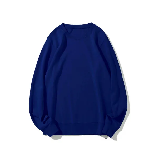 Design Classic Crewneck Navy Blue Sweatshirt Hoodie - 1