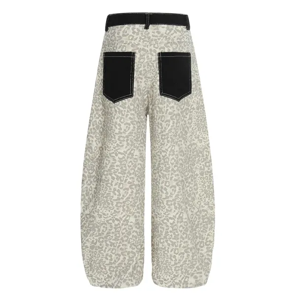 Design Maxden Geesal Leopard Print Wide-Leg Pants - 7