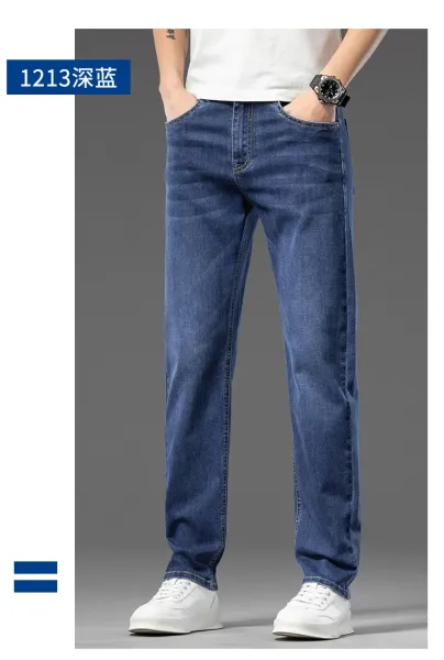 Design Classic Straight Fit Mid-Wash Blue Jeans - 18