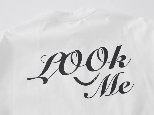 Design Embroidered Script Logo Burgundy Oversized T-Shirt - 30