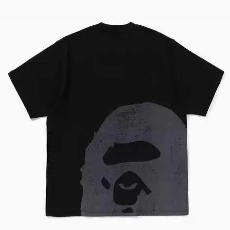 A Bathing Ape Camo Ape Head Graphic T-Shirt Black - 5