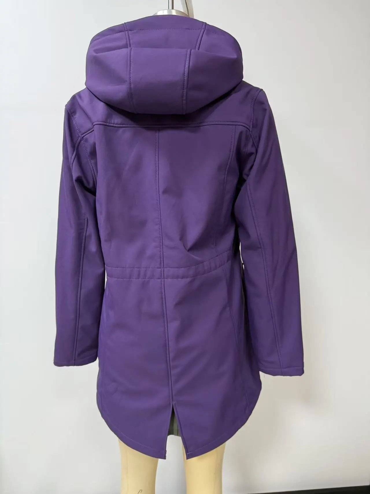 Design Parka-Style Hooded Coat Army Green Outerwear - 65