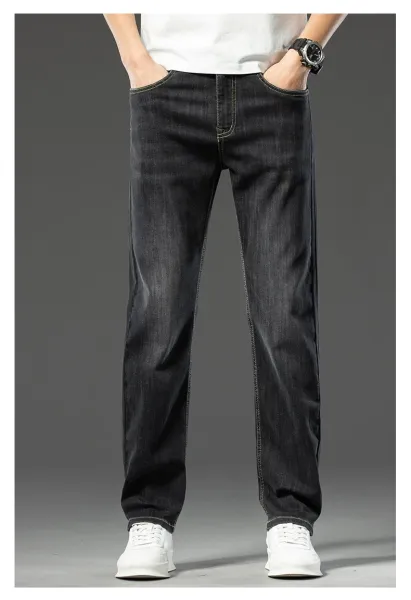 Design Classic Straight Fit Mid-Wash Blue Jeans - 25