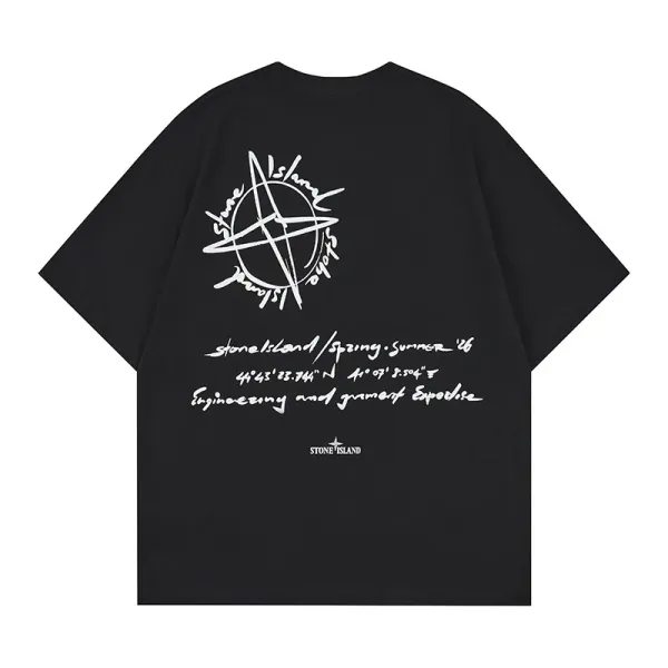 Stone Island Spring / Summer '26 Light Blue Graphic T-Shirt - 11