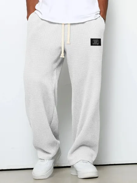 Design Waffle Knit Sweatpants Lavender - 9