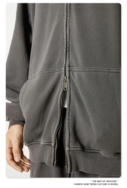 Design Beingmove Zip-Up Hoodie Medium Gray Hoodie - 27