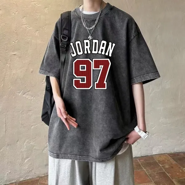 Air Jordan 97 Graphic Oversized T-Shirt Gray - 1