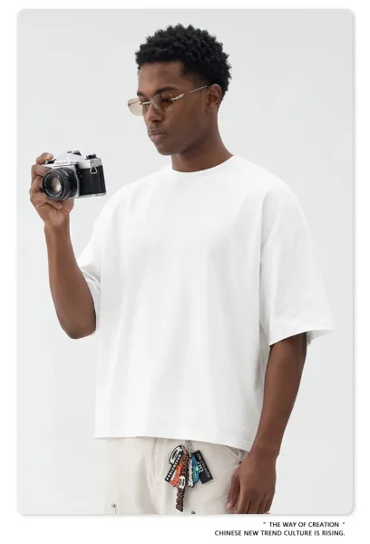Design BE Thrived Basic Cropped T-Shirt White T-Shirts - 22