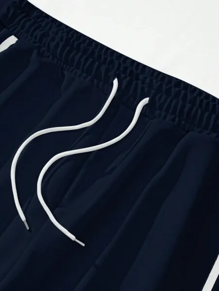 Design Button-Side Track Pants Gray Sweatpants - 17