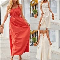 Design Square Neck Midi Dress White - 3
