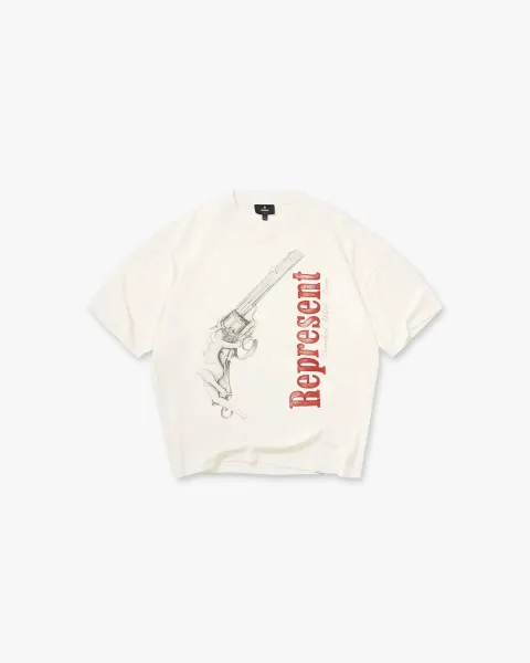Represent Revolver Graphic T-Shirt Off-White - 18