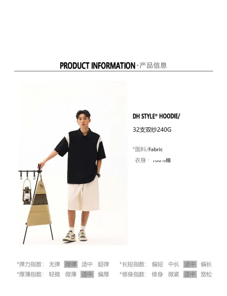 Design Color-Block Polo Navy and White Polo Tops Polo - 7