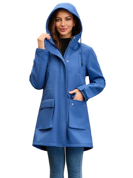 Design Parka-Style Hooded Coat Army Green Outerwear - 15