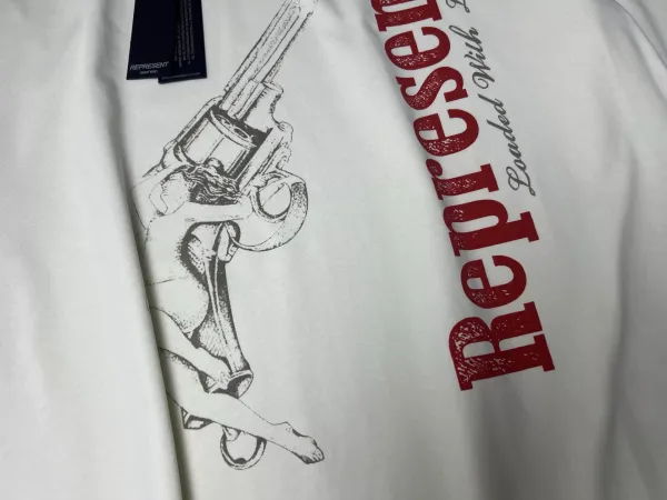 Represent Revolver Graphic T-Shirt Off-White - 19