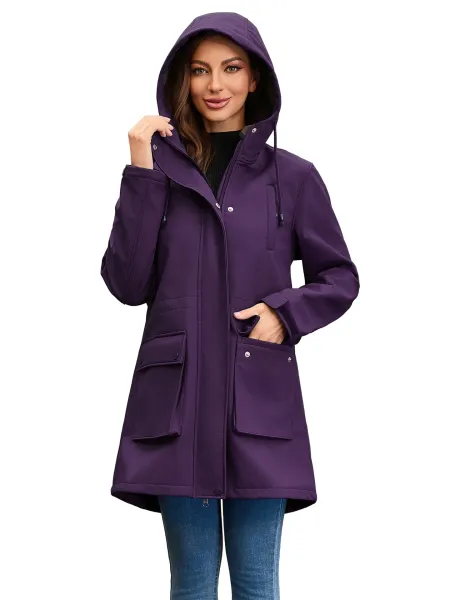 Design Parka-Style Hooded Coat Army Green Outerwear - 22