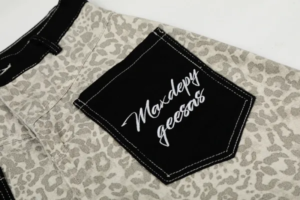 Design Maxden Geesal Leopard Print Wide-Leg Pants - 11