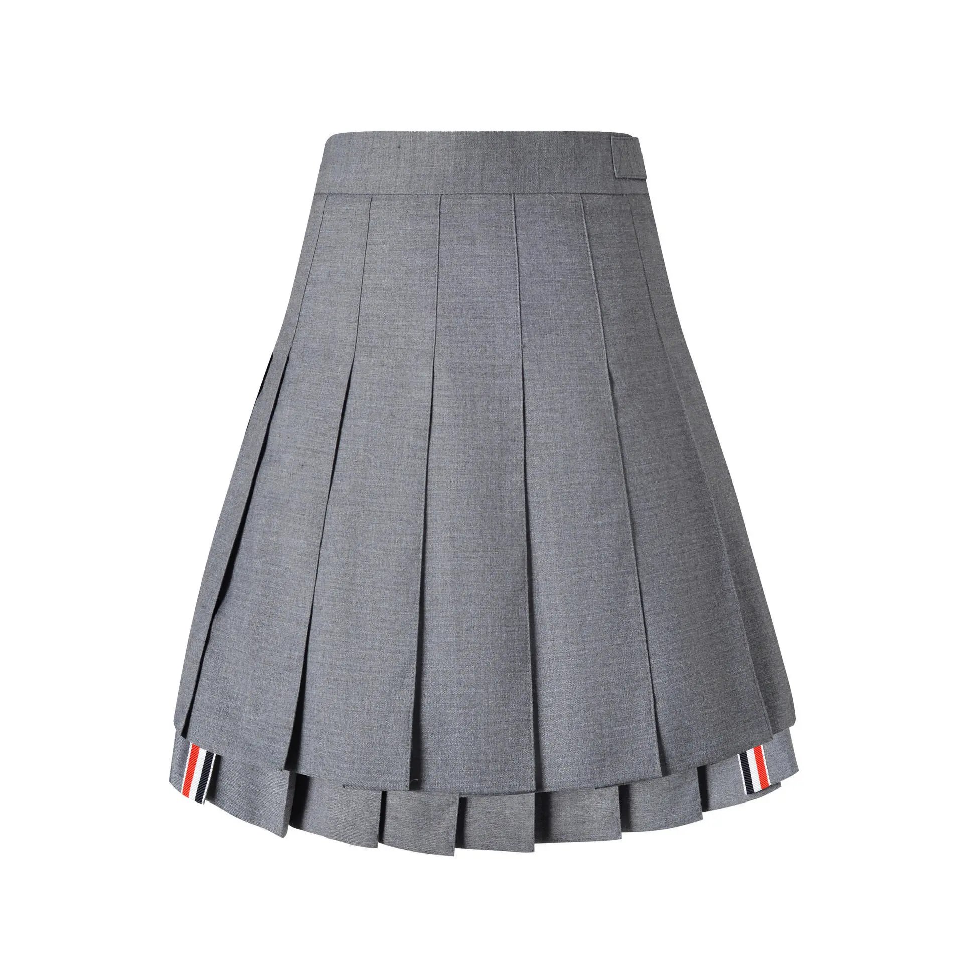 Thom Browne Pleated Skirt Gray - 5