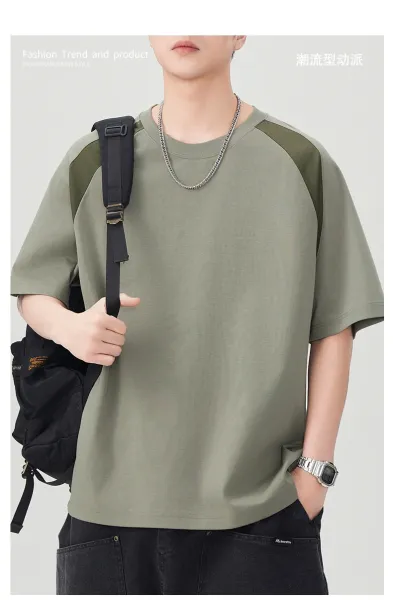 Design Color-Block Oversized T-Shirt Black - 2