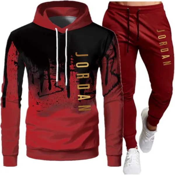 Design Jordan Brand Graphic Hoodie and Sweatpants Set Army Green Black Sets - 6