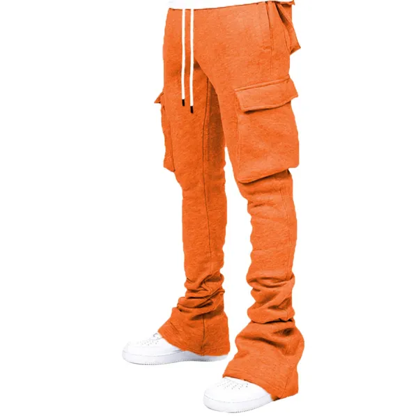 Design Cargo Sweatpants Orange - 1
