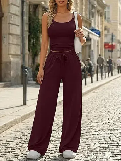 Design Wide-Leg Drawstring Pants Black - 10