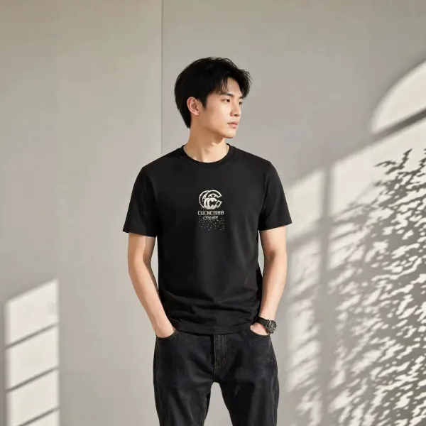 Design CUCNC1988 Logo Graphic Black T-Shirt T-Shirts - 1