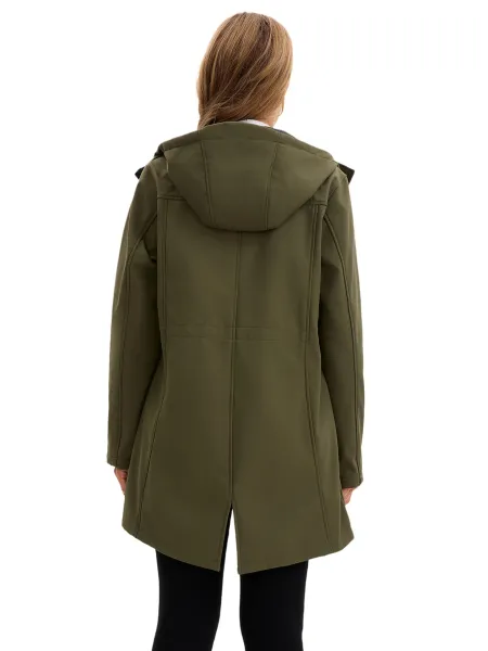 Design Parka-Style Hooded Coat Army Green Outerwear - 8