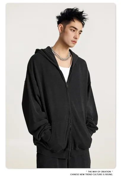 Design Beingmove Zip-Up Hoodie Medium Gray Hoodie - 20