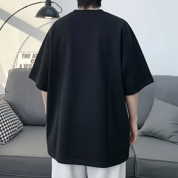 Design TOMORROW'S LAP Gothic Print Oversized Black T-Shirt - 6