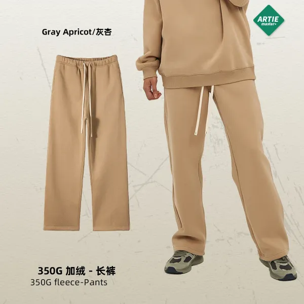 Arte Artie Master Gray Apricot 350G Fleece Sweatpants - 1