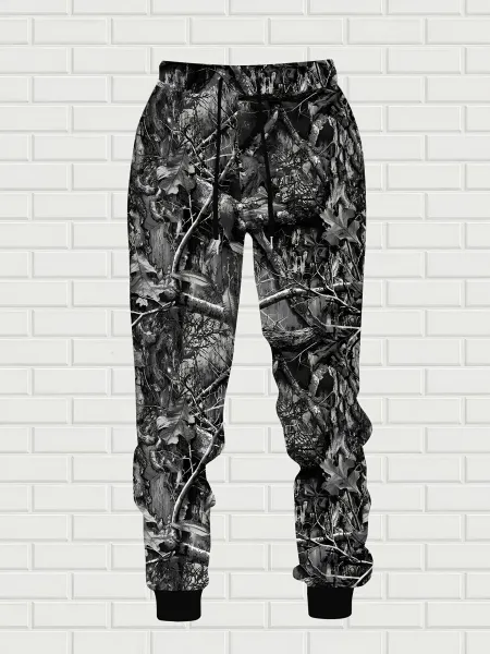 Design Camo Print Hoodie and Sweatpants Set Multicolor Tracksuit - 12