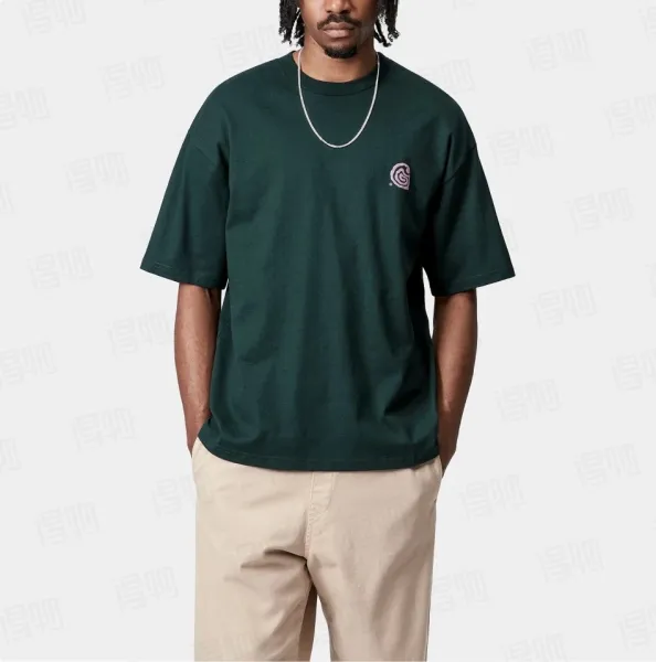 Design WIP Spiral Logo T-Shirt Dark Green T-Shirts - 8